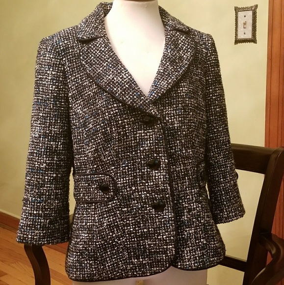 Tweed 3/4 sleeve spring coat from Nordstrom - Picture 1 of 5